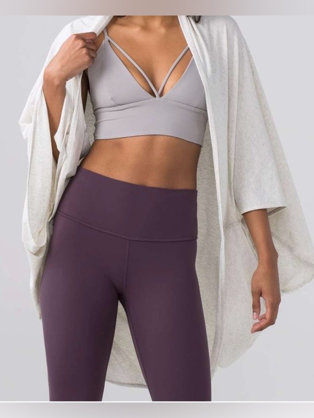 Lululemon Sage Scarf (Cotton)
Wee Stripe Heathered Light Grey White